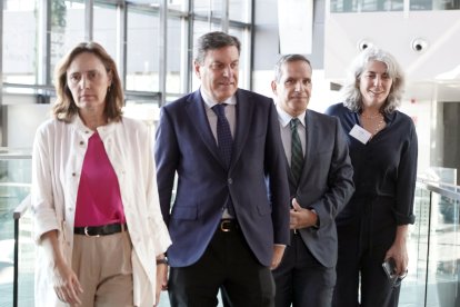 El consejero de Economía y Hacienda y portavoz, Carlos Fernández Carriedo, presenta el programa DigitalICE.