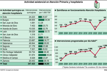Actividad asistencial en Atención Primaria y hospitalaria (15cmx10cm).