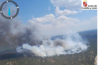 Imagen de archivo de un incendio forestal.
