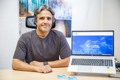 Tomás Sánchez Pellicer, técnico de Cesefor que ha desarrollado la plataforma para la subasta de los créditos de carbono.