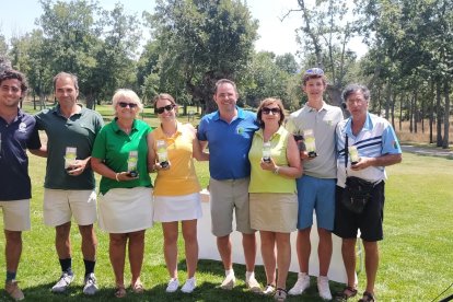 Participantes en el torneo de verano del Club de Golf Soria.