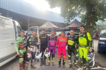 Los pilotos sorianos que compitieron en la prueba.