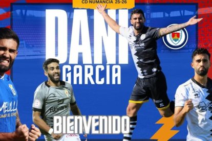 Dani García refuerza la línea ofensiva del Numancia.