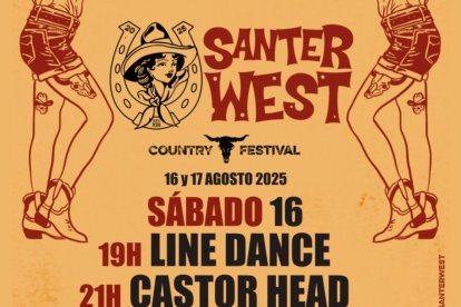 Detalle del cartel de la primera edición del Santerwest.