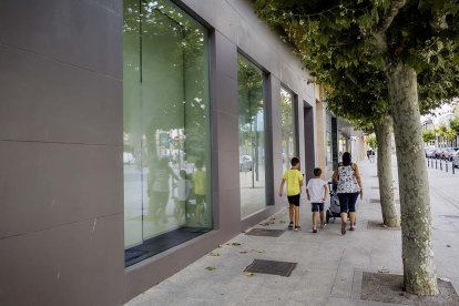 Local donde se encontraba la oficina del Banco Santander en la calle Alfonso VIII.