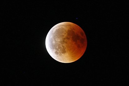 La luna de sangre sobre Soria en un año precedente.