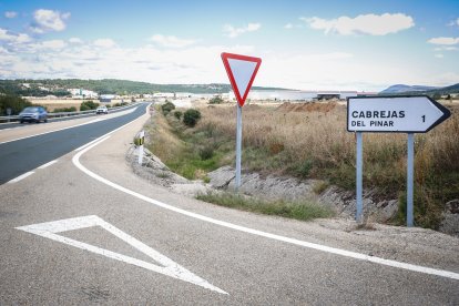 Salida de Cabrejas a la N-234.