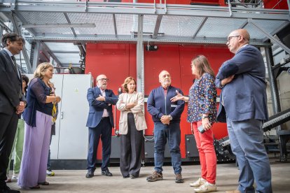 Visita del secretario de Estado de Ciencia al Ceder de Lubia.