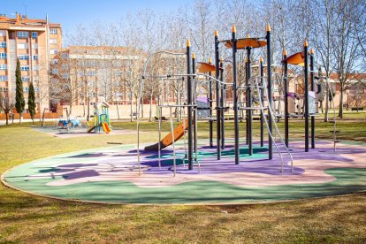 Parque en el barrio de Santa Bárbara.