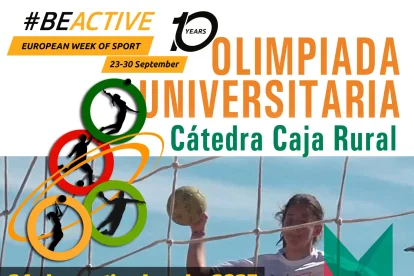 Cartel anunciador de la Olimpiada Universitaria.