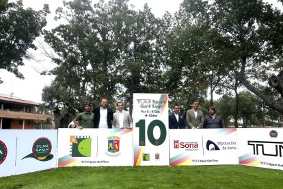 Presentación del torneo en las instalaciones del Club de Golf Soria en Pedrajas.