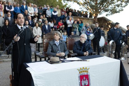 Recreación del nombramiento de Machado como hijo adoptivo de Soria.