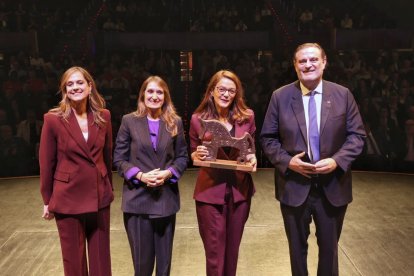 Ulibarri, Lucas, Villarejo y Ruiz Zapatero en la entrega del Premio Numancia 2025.