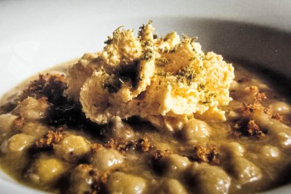 Los garbanzos preparados por Elena Lucas.