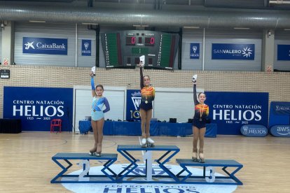 Claudia Gil, en el podio del Regional Aragonés.