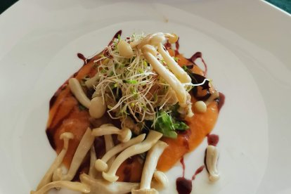 Pincho de Almazán que se presenta al concurso internacional de pinchos y tapas medievales.