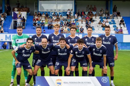 Once del Marino de Luanco en estas primeras jornadas de la temporada.