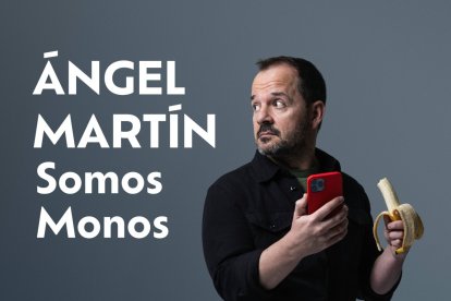 Cartel de 'Somos monos', la nueva obra de Ángel Martín a caballo entre el humor y la reflexión.
