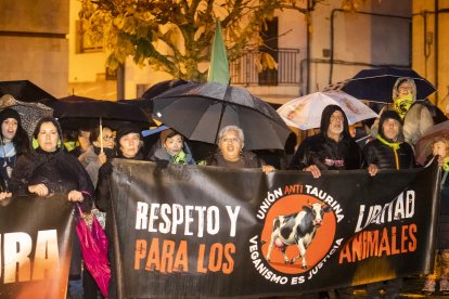 Protesta del PACMA en Medinaceli contra el Toro Jubilo.