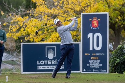 Daniel Berná en su participación en el Campeonato de España de profesionales.