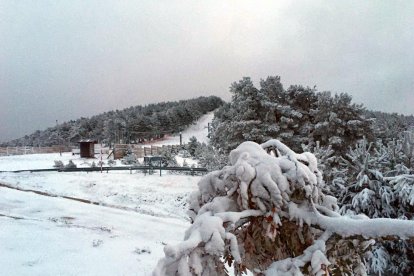 Imagen del enclave soriano del punto de nieve.