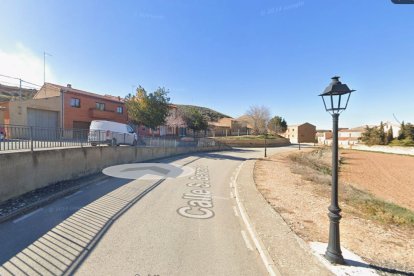Imagen de una calle de San María de Huerta.