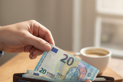 Imagen de un billete de 20 euros creada con IA.