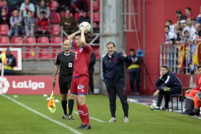 Jagoba Arrasate en el partido del play off de ascenso del Numancia en 2018 ante el Zaragoza.