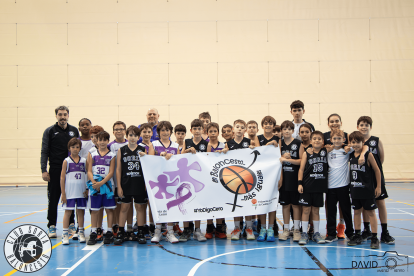Algunos de los equipos de la cantera del Club Soria Baloncesto.