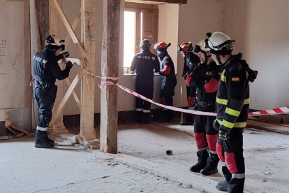 Prácticas de la UME en la provincia de Soria.