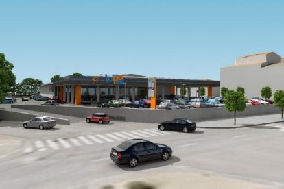 Recreación del futuro supermercado Lupa.