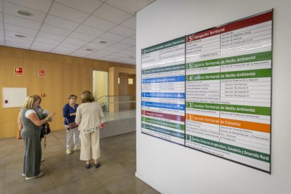 Interior de la Delegación Territorial de la Junta en Soria.