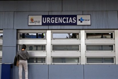 Entrada a urgencias en el Hospital.