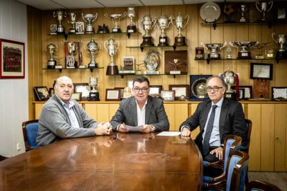 Javier Jiménez, Patricio de Pedro y Enrique Salvador.