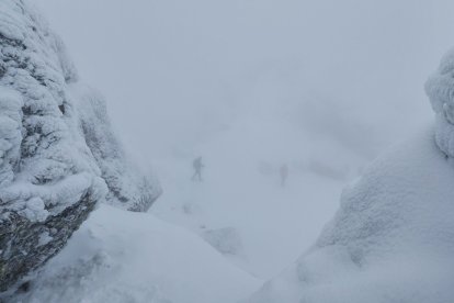 Estado en el que se encuentra el acceso a los Picos de Urbión en Soria.