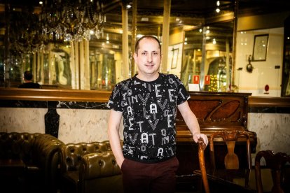 Carlos Cortés, en las instalaciones del Círculo Amistad Numancia.