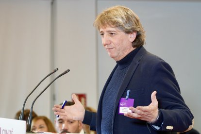 El PSOE de Castilla y León celebra Comité Autonómico. Intervención del secretario general y candidato a la Presidencia de la Junta de Castilla y León, Carlos Martínez.