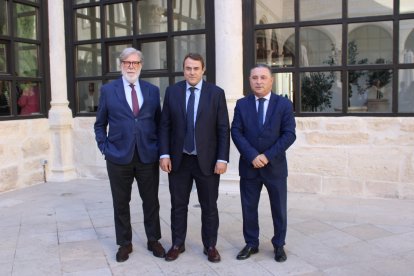 Representantes de FOES Soria, CEOE CEPYME Cuenca y CEOE Teruel.