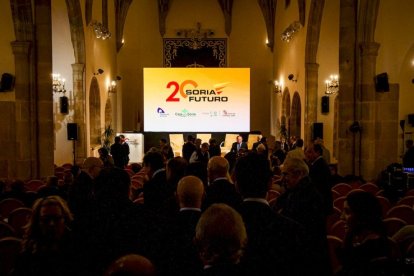 Acto de Soria Futuro cuando cumplió los 20 años.