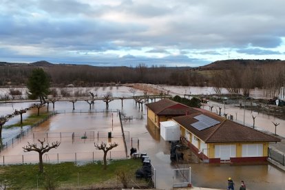 Situación de Langa de Duero por la crecida del río.