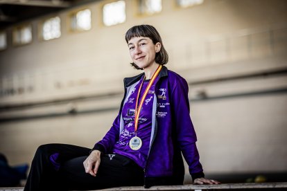 La atleta Raquel Álvarez Polo, zamorana afincada en Soria desde hace más de 20 años