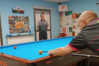 Pedro Camarero durante la competición celebrada en el Casino.