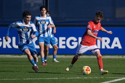 Pablo Álvarez fue el autor del gol del Numancia ante el Fabril.