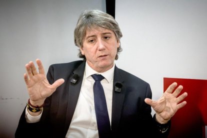 El candidato del PSOE a la Junta de Castilla y León, Carlos Martínez