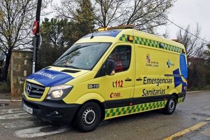 una ambulancia en Soria en una imagen de archivo.