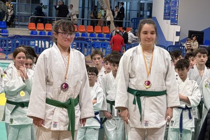 Los judokas sorianos lograron seis metales en Valladolid.