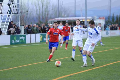 Imagen del Numancia B-Almazán de la primera vuelta que se celebró en la Ciudad Deportiva.