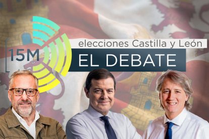 Los tres candidatos participantes en el debate