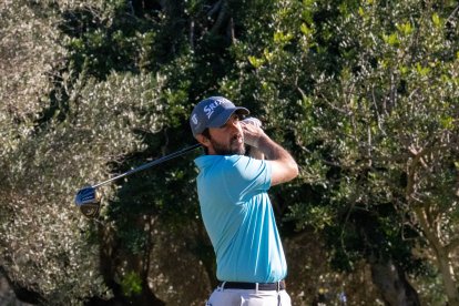 El golfista Daniel Berná durante una competición.