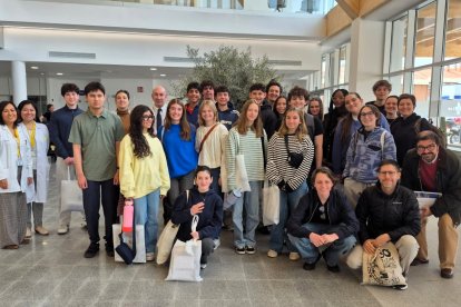 Foto de familia de los estudiantes que han visitado Soria.